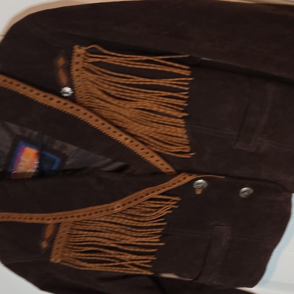 Cripple Creek Western Leather Jacket - Picture 2 of 5